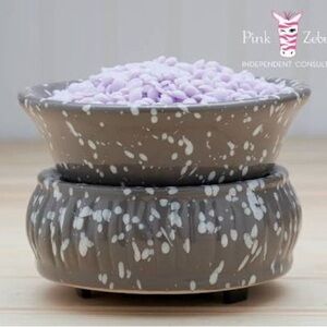Pink Zebra Speckled Gray Warmer